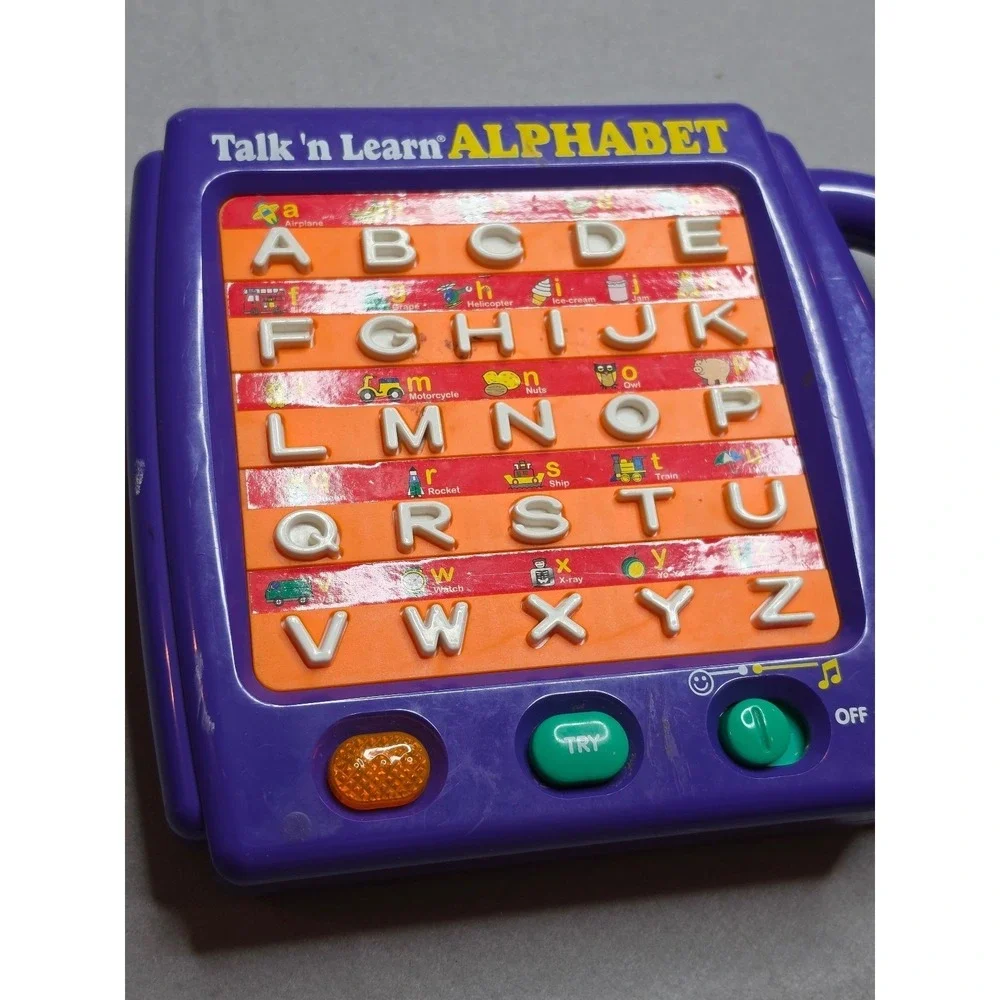 Vintage Talk 'n Learn Alphabet Interactive Toy - Purple - Tested &‎ Working